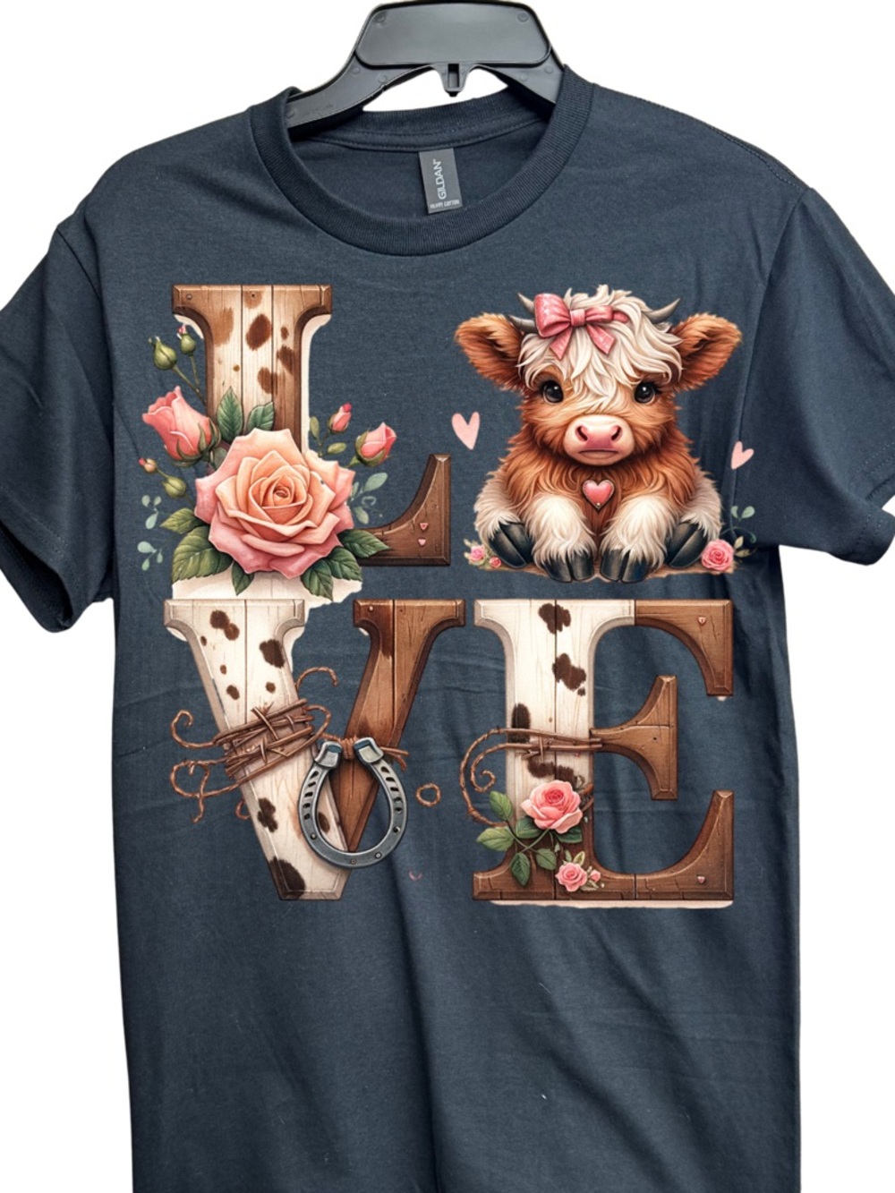 Western Cow Black Graphic Tee
